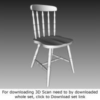 3D Scan of Chair Wooden